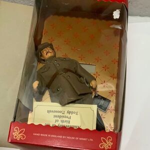 1980's Peggy Nisbet Teddy Roosevelt Doll P1042 American Presidents England Tag